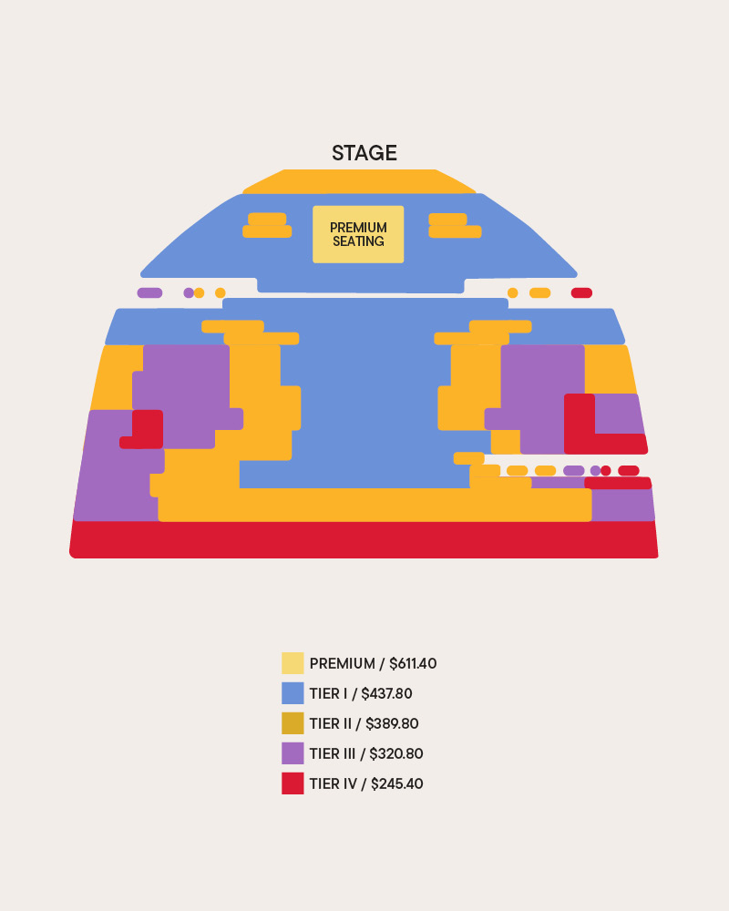 Broadway and Beyond Seating Map