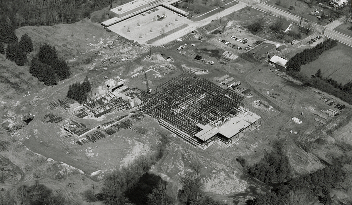 Archival Photo Of Midland Center Construction