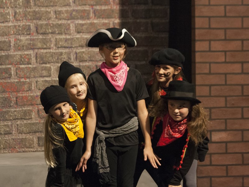 Kids dressed as pirates