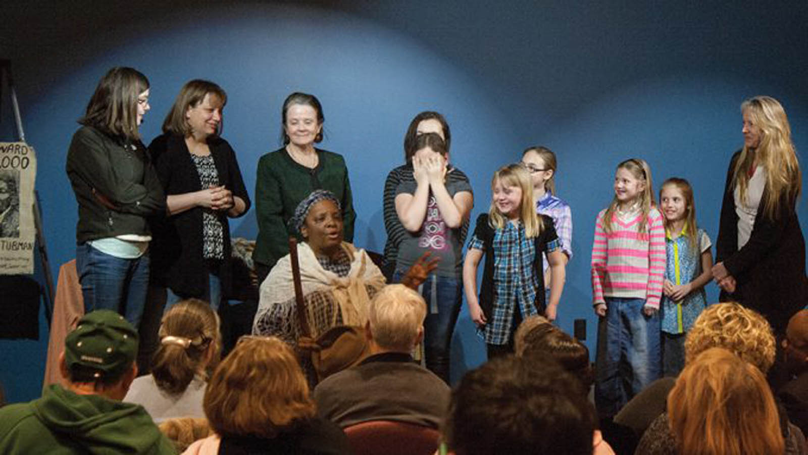 Audience listening to a story