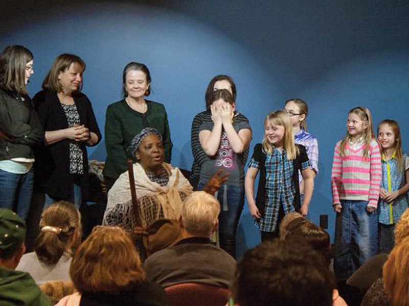 Audience listening to a presentation