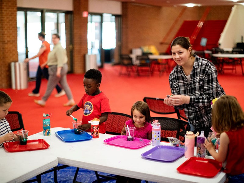 Summer Camp students learning